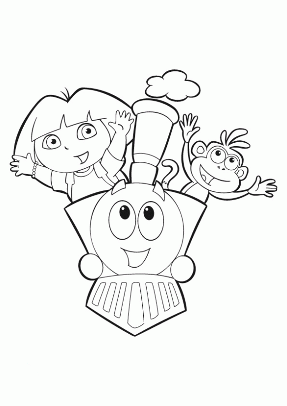 Dibujo de Tren de juguete para colorear. Dibujos infantiles de ...