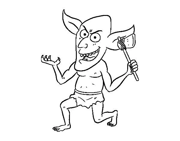 Dibujo de Troll para Colorear - Dibujos.net