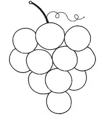 Dibujo de uvas para colorear - Imagui