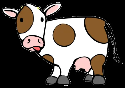 Dibujo de vaca a colores - Imagui