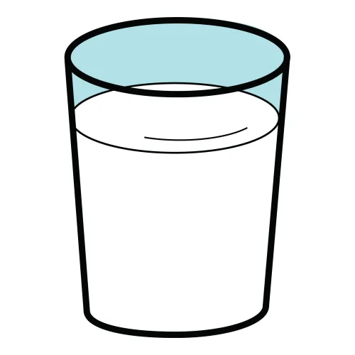 Dibujo vaso de leche - Imagui