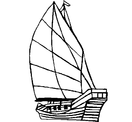 Dibujo de Velero para Colorear