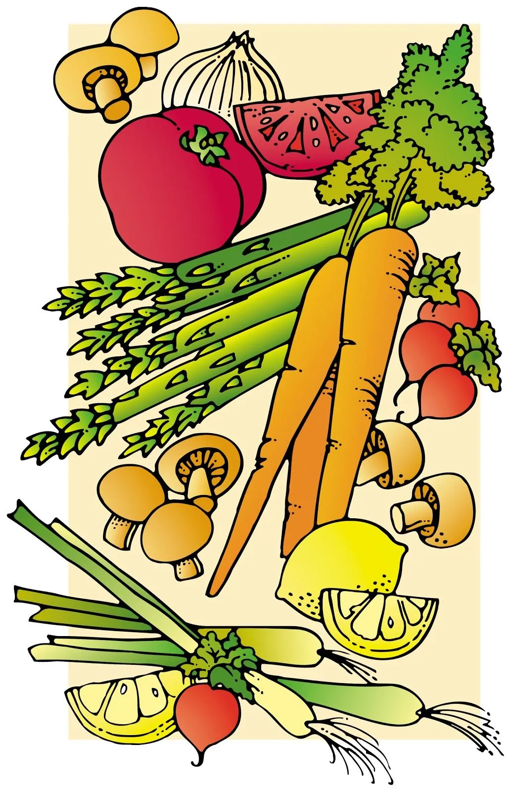 Verduras de dibujos - Imagui