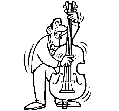 Dibujo de Violonchelo 1 para Colorear