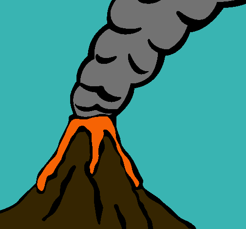 Dibujo de Volcán pintado por Adam6227 en Dibujos.net el día 17-12 ...