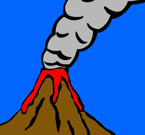 Dibujo de Volcán pintado por -marie- en Dibujos.net el día 14-07 ...