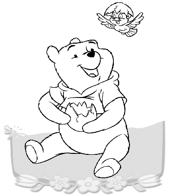 Dibujo de Winnie Pooh para colorear