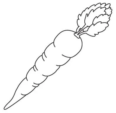 Dibujo de zanahoria para colorear - Imagui