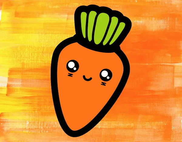 Dibujo de Zanahoria kawaii pintado por en Dibujos.net el día 08-07 ...