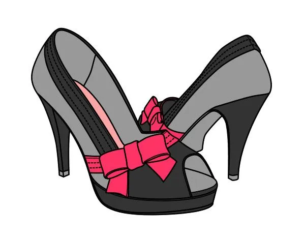 Dibujo de zapatos pintado por Dayanitha en Dibujos.net el día 24 ...