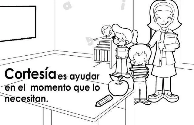 Imagenes para colorear de valores para niños - Imagui