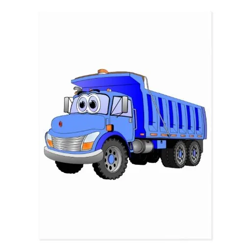 dibujo_animado_azul_del_camion ...