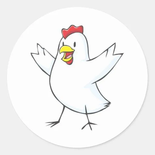 Pegatinas Pollo Del Dibujo Animado | Diseños de stickers Pollo Del ...