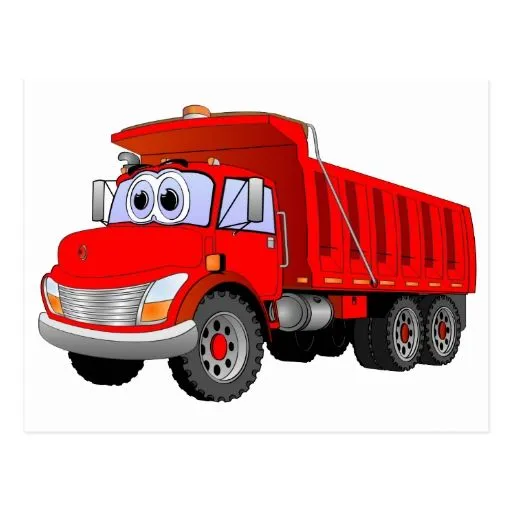 dibujo_animado_rojo_del_camion ...