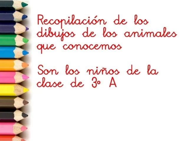 Dibujos 3º A. Animales ovíparos y vivíparos