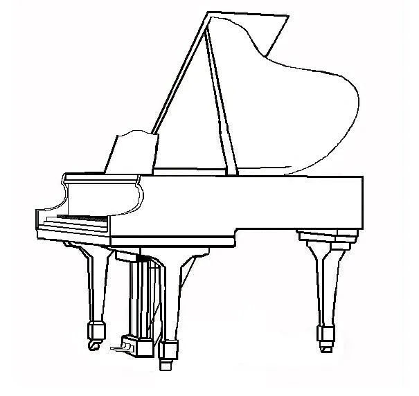 Piano de cola dibujo - Imagui