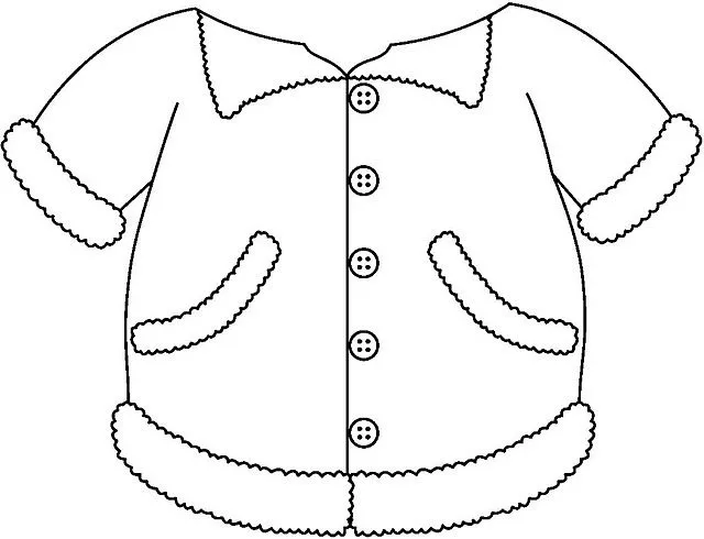 Dibujos de abrigos para colorear - Imagui
