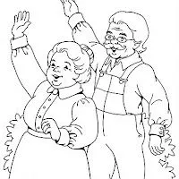 DIBUJOS DE ABUELOS PARA COLOREAR