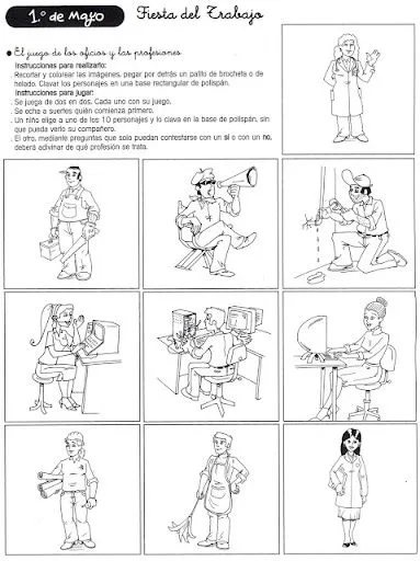 Dibujos y Actividades para el Dia del Trabajador | Manualidades ...