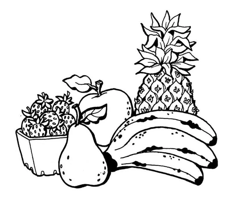 DIBUJOS DE ALIMENTOS ® Para colorear e imprimir