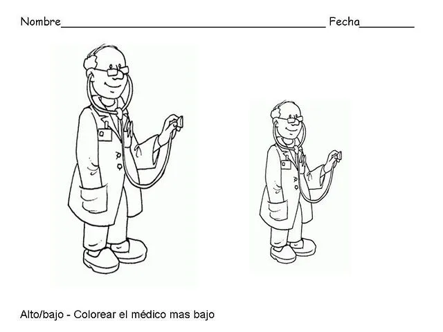 Dibujos de alto y bajo para colorear - Imagui