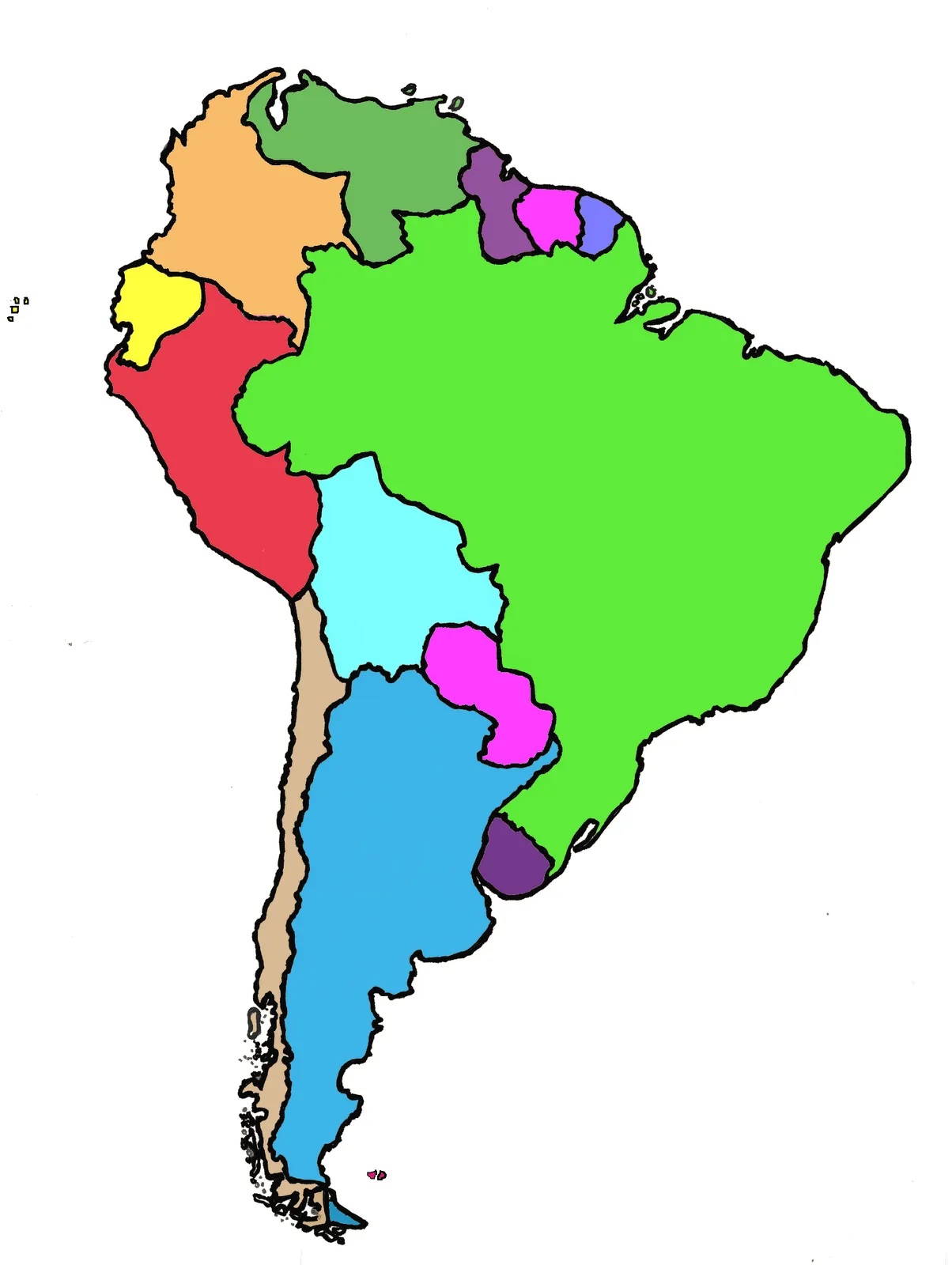 Dibujos del América del sur - Imagui