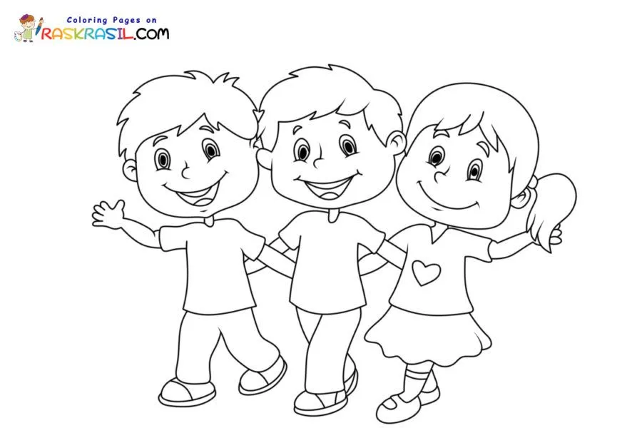 Dibujos de Amistad para Colorear