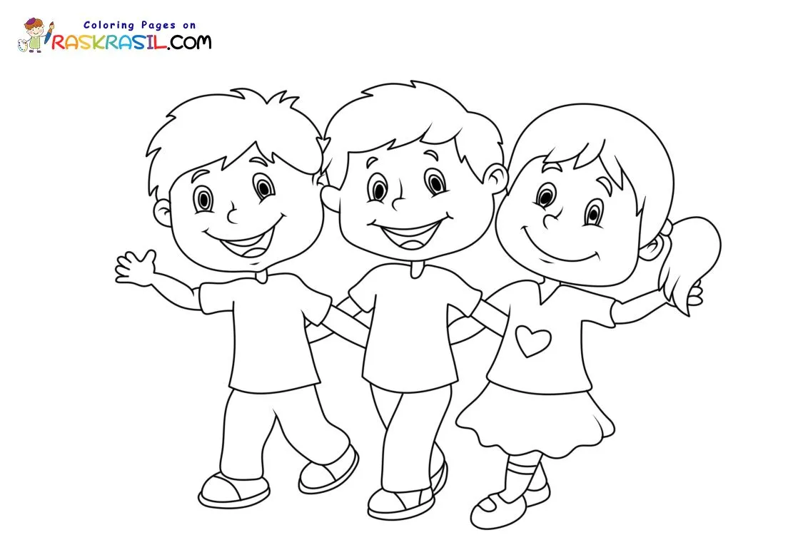 Dibujos de Amistad para Colorear