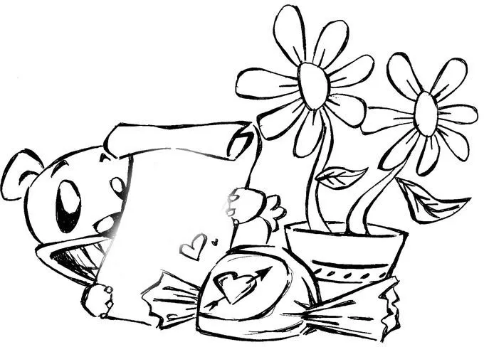 Dibujos para colorear de San Valentín