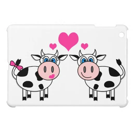 Amor verdadero - vacas y dibujo animado lindos de iPad mini ...