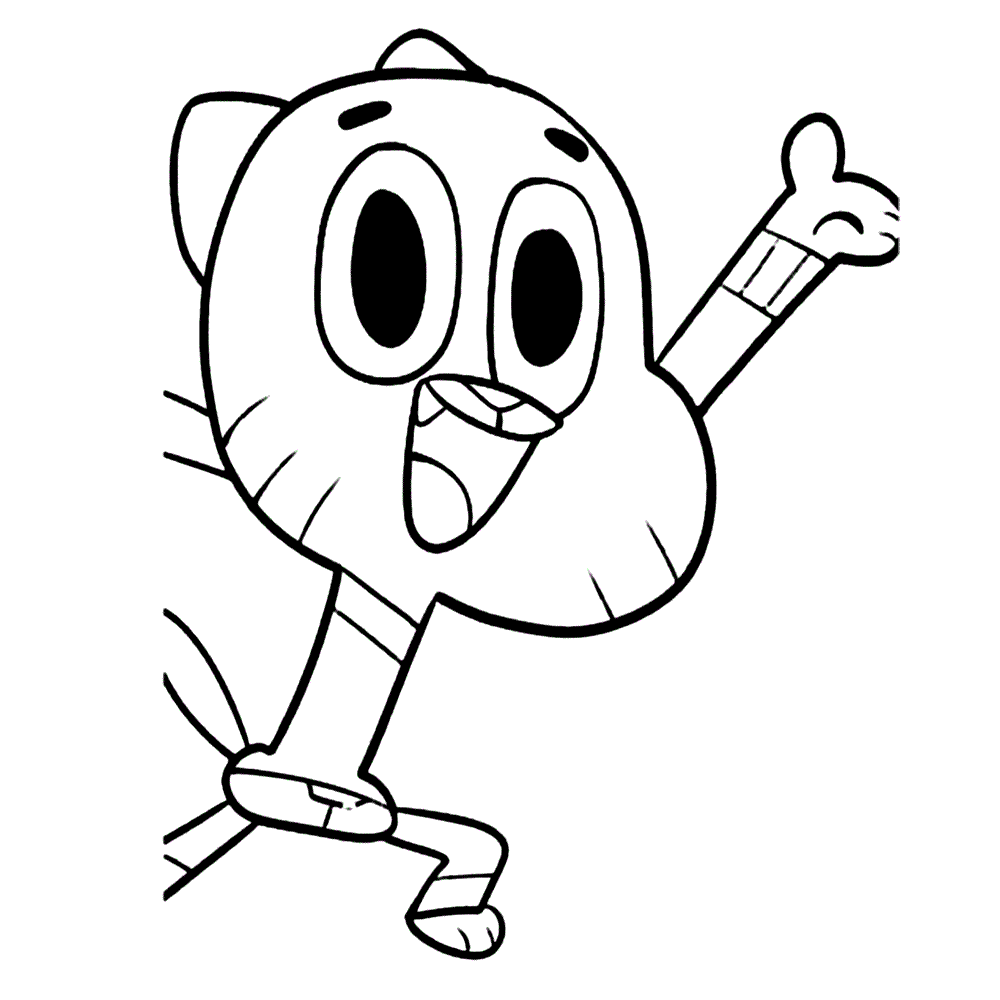 Gumball para colorear