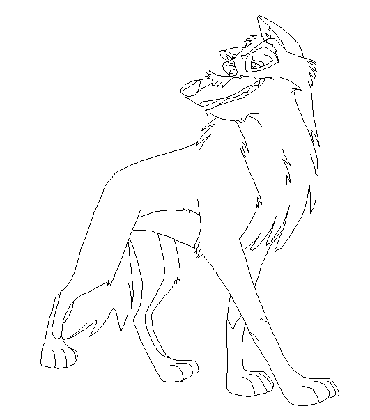 Dibujos animados para colorear: Balto para colorear