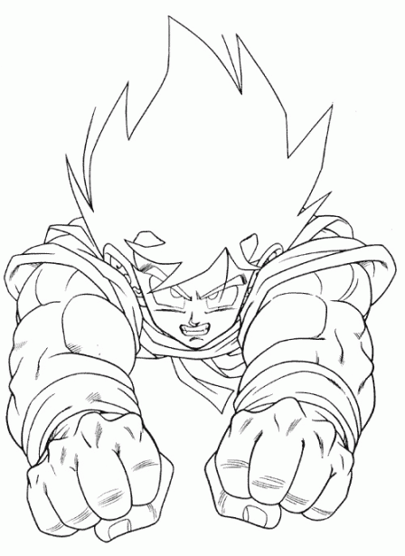 Dibujos animados para colorear: Dragon Ball Z Colorear
