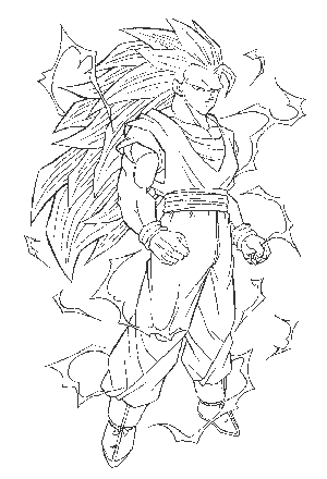 Dibujos animados para colorear: Dragon Ball Z Colorear