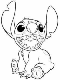 Dibujos animados para colorear: Lilo y Stitch para colorear