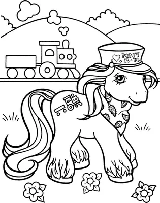 Dibujos animados para colorear: Mi pequeño pony para colorear