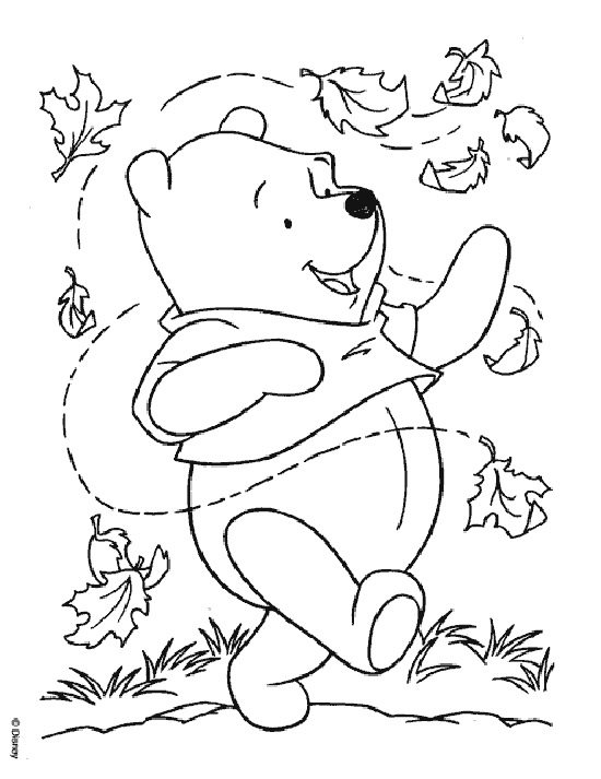 Dibujos animados para colorear: Winnie the pooh para colorear