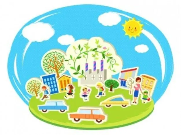 Dibujos animados coloridos personajes de la ciudad | Descargar ...