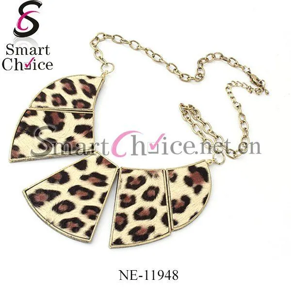 de dibujos animados de leopardo encanto collares joyas-Collares ...