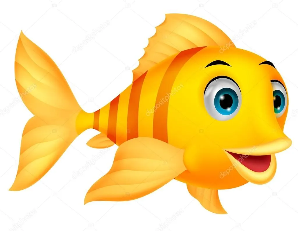 dibujos animados de pescado bonito — Vector stock © tigatelu #