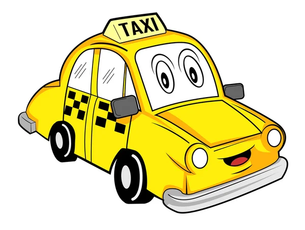 dibujos animados de taxi — Vector stock © funwayillustration #54804049