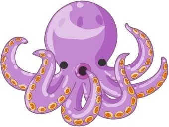 DIBUJOS DE ANIMALES - EL PULPO : INFANTIL Y PARA NIÑOS.