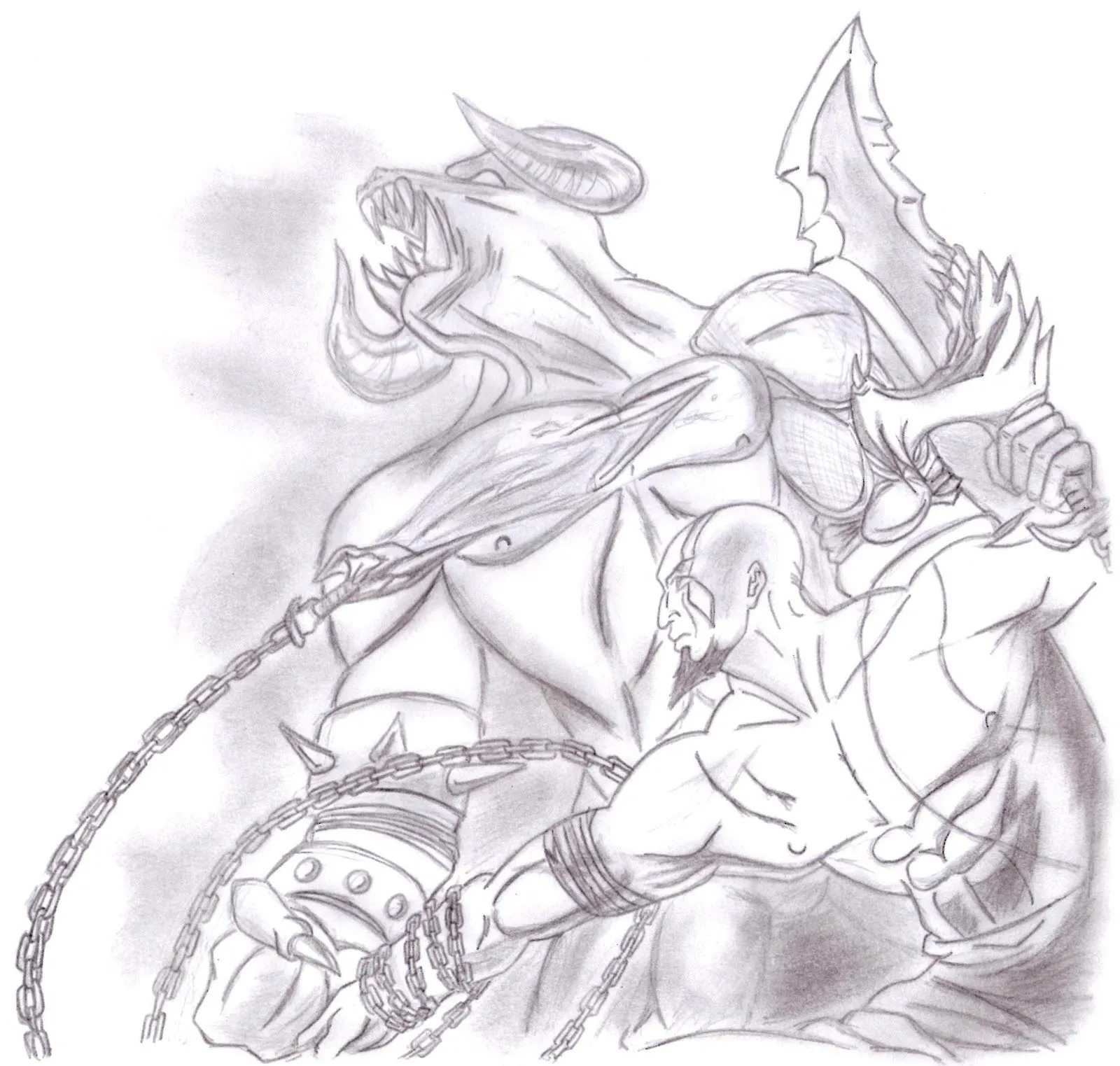 Dibujos Anime: Minotauro gigante/ the giant minotaur