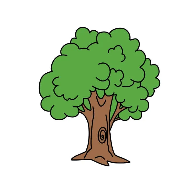 Dibujos de Árbol - Cómo dibujar Árbol paso a paso