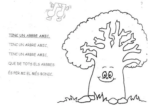 Dibujos del día del árbol | Manualidades Infantiles