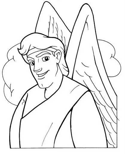 ángel Gabriel para colorear | Dibujos Disney