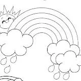 DIBUJOS DE ARCO IRIS PARA COLOREAR