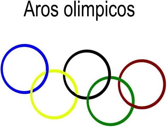 Dibujos aros olímpicos - Imagui