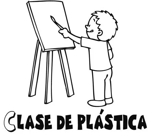 Dibujos de artes plasticas para colorear - Imagui