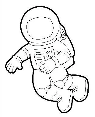 DIBUJOS DE ASTRONAUTAS PARA COLOREAR